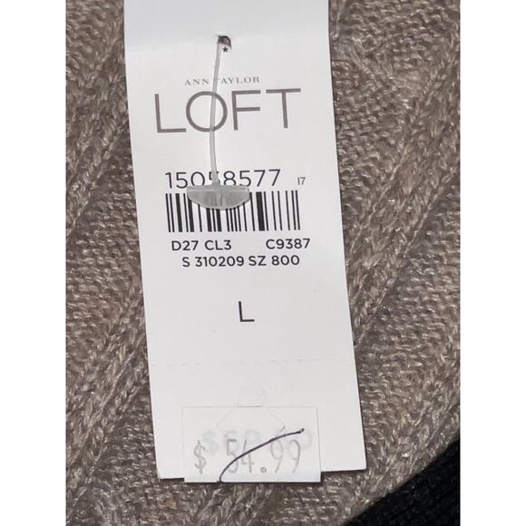 NWT Ann Taylor LOFT Cardigan -‎ Size L - Wool/Cotton/Rayon/Rabbit Hair Blend - Picture 4 of 9